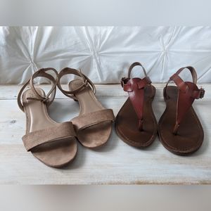Bundle of Two Sandals A. New. Day 8.5